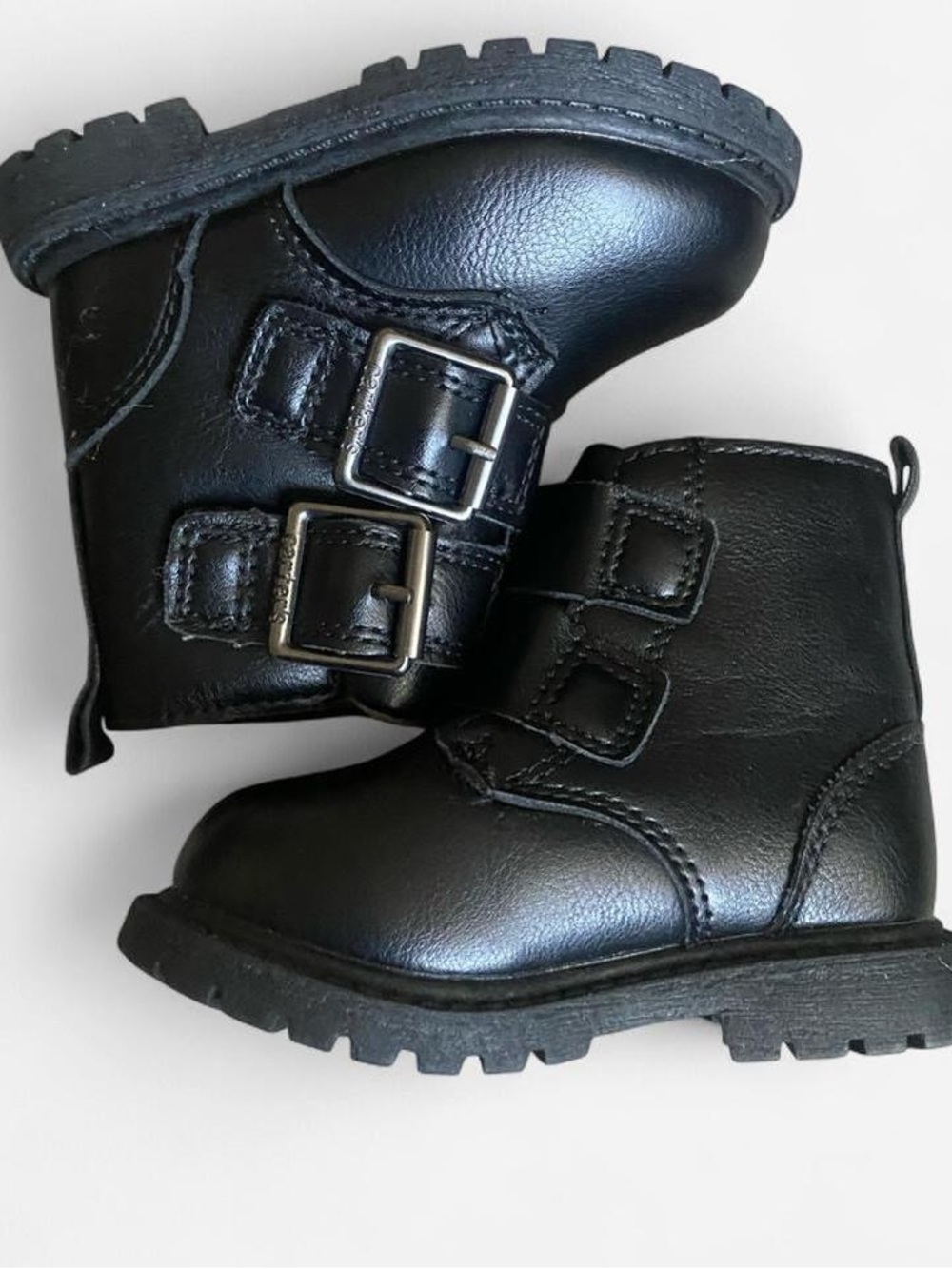 Carter’s Black Dual Buckle Ankle Boots Toddler Size 4 | Baby Boots